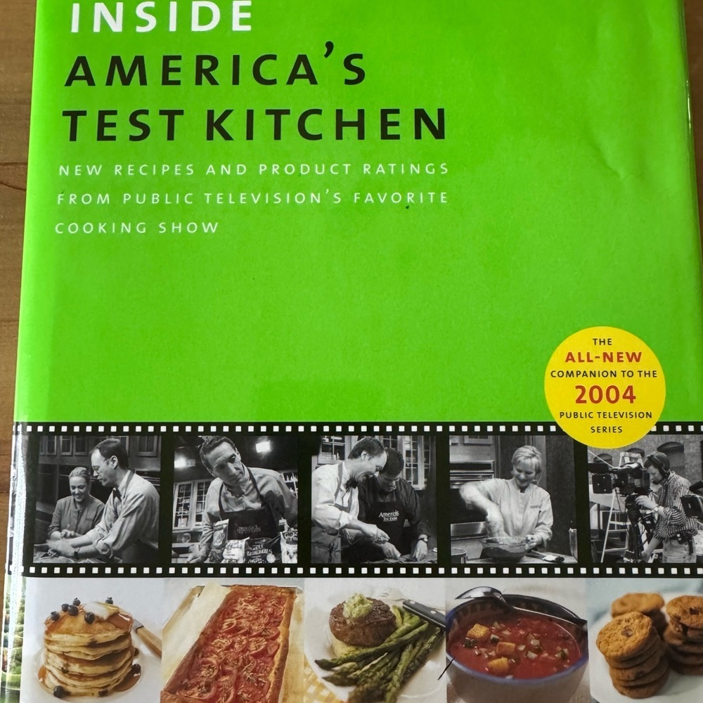 Cook's Illustrated Inside America's Test Kitchen Cookbook 2003